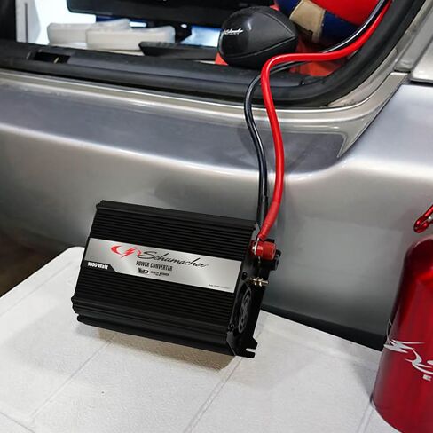 Schumacher XI14 DC to AC Power Converter for Cars, 140W/280W Peak, AC/USB for Converting Vehicle Power to Household Power for Camping and Tailgating , Black in Saudi Arabia
