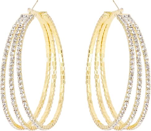 jascaela Women’s Rhinestone Crystal Dangle Earrings Glitter Tassel Chandelier Filigree Dangle Earrings Bride Jewelry in Saudi Arabia