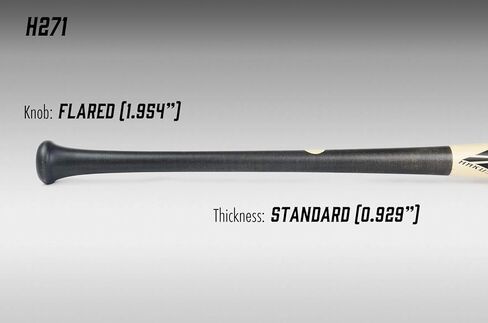 Spark H110 Wooden Baseball Bat Maple Wood Gamebat Practice Training Bat Adult (-2.5 Dropweight) [Made in Japan] in Kuwait