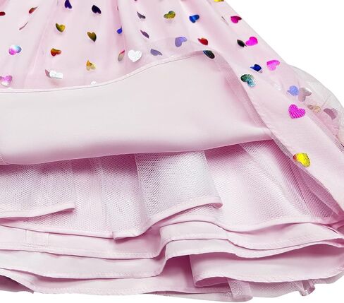 Topophilia Baby Girls Flutter Sleeve Dress Toddler Tulle Dresses for Birthday Party 12 Months-6 Years in Saudi Arabia