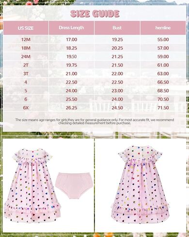 Topophilia Baby Girls Flutter Sleeve Dress Toddler Tulle Dresses for Birthday Party 12 Months-6 Years in Saudi Arabia