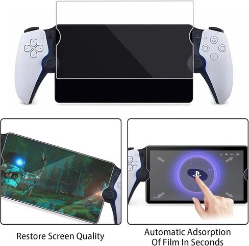 واقي شاشة Nayubo مكون من قطعتين لبوابة PlayStation Portal، واقي شاشة من الزجاج المقوى عالي الدقة مضاد للخدش لجهاز PlayStation PS Portal Remote Player 8 بوصة 2023 (شفاف) in Kuwait