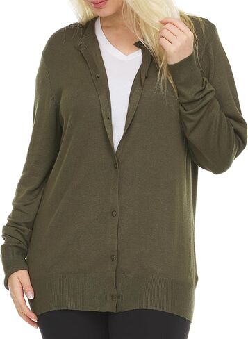 Women's Lightweight Crewneck Cardigan Sweater in Saudi Arabia