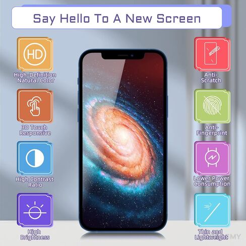 مجموعة كاملة لاستبدال شاشة iPhone 12 مع مستشعر القرب لمكبر الصوت LCD ثلاثي الأبعاد تعمل باللمس محول رقمي 6.1 بوصة لهاتف iPhone 12 Pro طقم إصلاح أدوات الإصلاح الزجاج الأمامي A2172 A2402 A2403 A2404 in Saudi Arabia