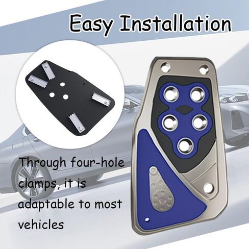 Car Pedal Covers, Non-Slip Gas and Brake Pedals Covers for Safe Driving, Manual Transmission Brake Pedal Covers, Gas Fuel Petrol Clutch Foot Pedals Universal Car Accessories for Most Car in Kuwait