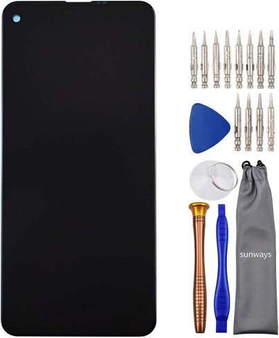 Sunways LCD Display and Touch Digitizer Screen with Tool Kit Replacement for Samsung Galaxy A8s SM-G887F SM-G8870 SM-G887N Black No Frame in Saudi Arabia