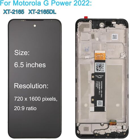 for Moto G Power 2022 Screen Replacement XT-2165 XT-2165DL 6.5'' LCD Display Touch Digitizer Assembly with Tools in Kuwait