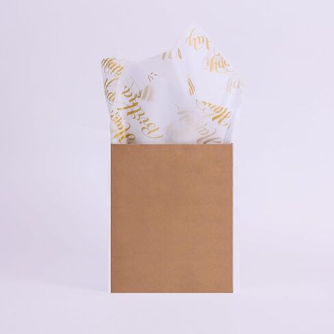 100 Sheet Birthday Tissue Paper Gift Wrapping Tissue Paper Recyclable Birthday Gift Packaging Bag for Birthday Showers Art Craft Party Favor Decoration in Saudi Arabia
