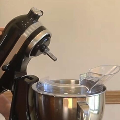 درع صب مكون من قطعة واحدة لمساعد المطبخ 4.5 أوعية من الفولاذ المقاوم للصدأ بسعة 5 لتر وواقي من الرذاذ لمساعد المطبخ 4.5 5 لتر لمساعدات المطبخ وخلاطات حامل ووعاء الرفع وواقي من الرذاذ من كيتشن إيد in Kuwait