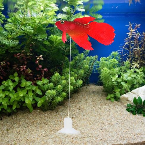 Artificial Silicone Betta Fish Tank Decoration, Aquarium Fake Fish High Simulation Lifelike Floating Betta Fish Tank Ornament in Saudi Arabia