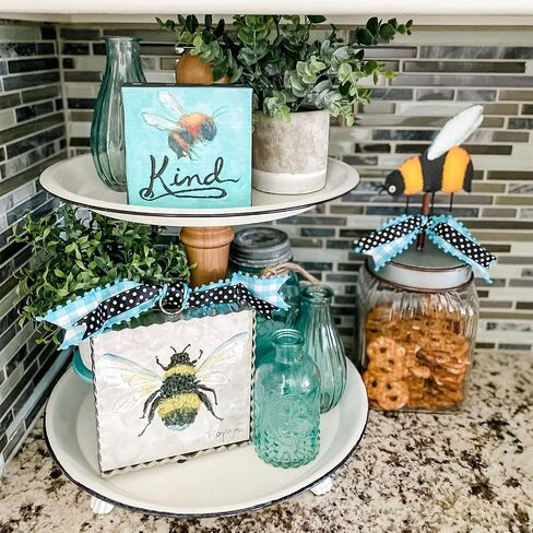 The Round Top Collection - Mini Rozie's Honey Bee - Metal & Wood in Saudi Arabia