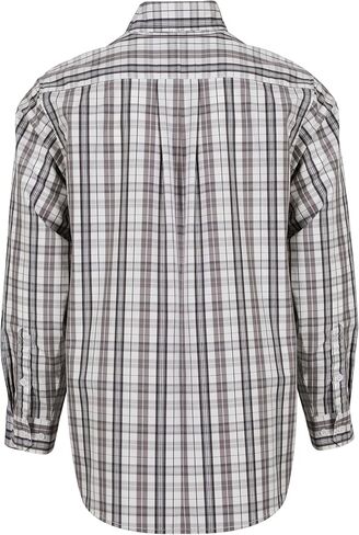 BOCOMAL FR Shirts Plaid 4.5oz Lightweight for Summer Flame Resistant Men's Fire Retardant Shirt-CAT1 in Saudi Arabia