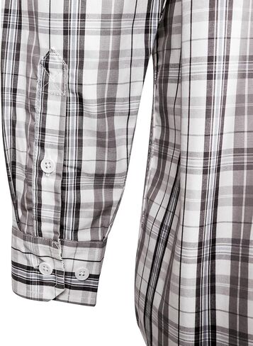 BOCOMAL FR Shirts Plaid 4.5oz Lightweight for Summer Flame Resistant Men's Fire Retardant Shirt-CAT1 in Saudi Arabia