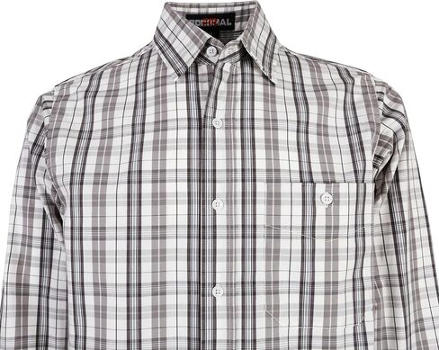 BOCOMAL FR Shirts Plaid 4.5oz Lightweight for Summer Flame Resistant Men's Fire Retardant Shirt-CAT1 in Saudi Arabia