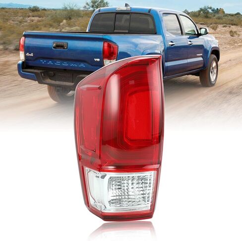 غطاء إضاءة خلفي لجانب الركاب الأيمن من BLACKHORSE-RACING، متوافق مع Toyota Tacoma 2016 2017 2018 2019 2020 2021 2022 مع مصباح فرامل، استبدل 81550-04170 in Kuwait