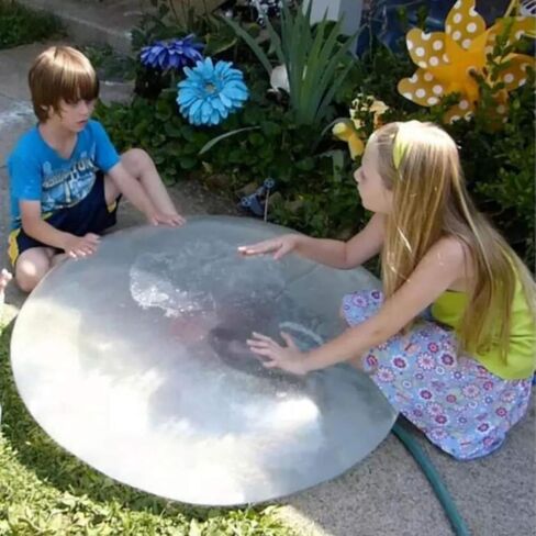 4 PCS Large Bubble Ball Magic Bubble Balls Transparent Bounce Balloon Inflatable Water Ball Beach Garden Ball Soft Rubber Ball Outdoor Party (Large) in Saudi Arabia