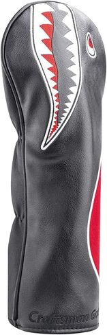Craftsman Golf Shark Black and Red Driver Fairway Wood Rescue Hybrid Blade Putter Cover Headcover in Saudi Arabia