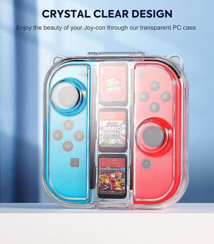 حقيبة تخزين MoKo Mini Switch Joy-con مع 3 فتحات للألعاب، صندوق حماية محمول مقاوم للغبار متوافق مع Nintendo Switch/OLED Joy-con، حقيبة سفر مع إغلاق آمن وحبل 1x in Saudi Arabia