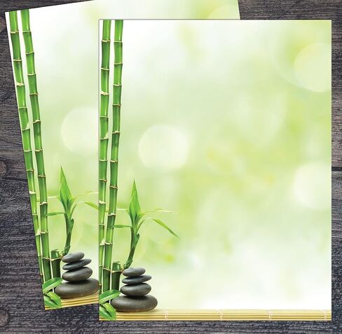 Great Papers! Serenity and Bamboo Letterhead for Invitations, Announcements and Personal Messages, Printer Friendly 8.5" x 11", 50 Pack (2023063) in Saudi Arabia