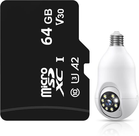 بطاقة ذاكرة microSDXC UHS-I سعة 64 جيجابايت - سرعة قراءة تصل إلى 80 ميجابايت/ثانية، UHS-I، تخزين موسع عالي الدقة لكاميرا الأمان in Kuwait