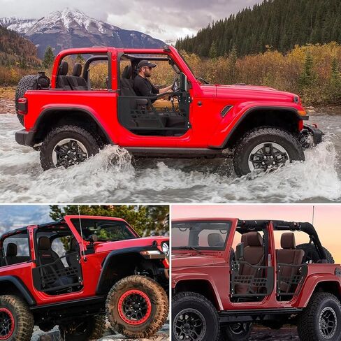 Side Mirrors for Half Doors Fits with Tubular Doors Side View Mirror Reflection Mirrors Compatible with Jeep Wrangler TJ JK JL Gladiator JT 97-24 -1 Pair in Saudi Arabia