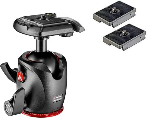 Manfrotto XPRO Magnesium Ball Head with Two Ivation Replacement Quick Release Plates for The RC2 Rapid Connect Adapter in Saudi Arabia
