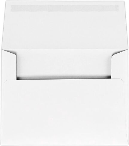 LUXPaper A6 Invitation Envelopes | Peel & Press | 4 3/4" x 6 1/2" | White | 80lb. Text | 100% Recycled | 50 Qty in Saudi Arabia