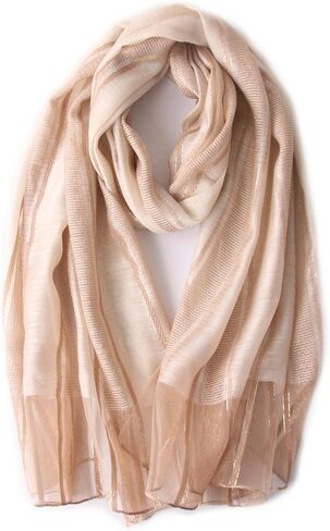 Lzylvta Silk Wool Scarf Elegant Soft Scarf Shawls and Wraps for Weddings Thin Shade Scarves for Women in Saudi Arabia
