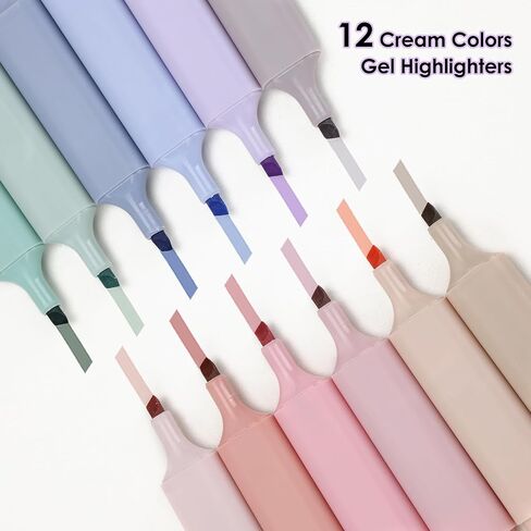 EOOUT 8 Pack Pastel Highlighters, Cream, Vintage Colors Marker Pen No Bleed Dry Fast and Easy to Hold for Bible Study Notes School Office in Saudi Arabia