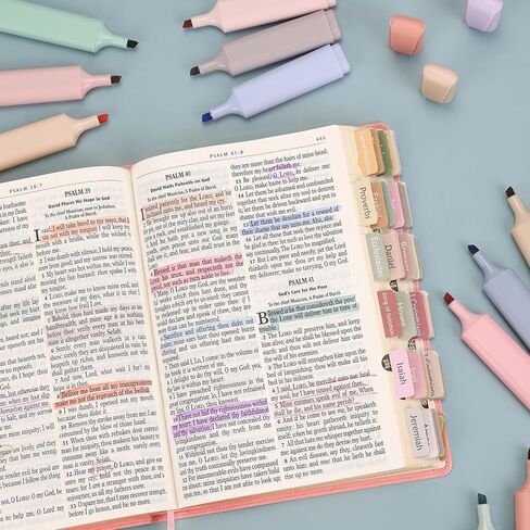 EOOUT 8 Pack Pastel Highlighters, Cream, Vintage Colors Marker Pen No Bleed Dry Fast and Easy to Hold for Bible Study Notes School Office in Saudi Arabia