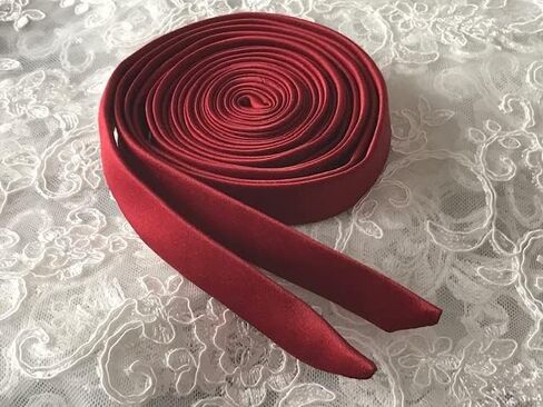 Wedding Corset Satin Ribbon 140", Women Corset Back Lace-up Straps, Zipper Replacement Corset Ribbon.// Red, Ruby, Burgundy, Orange, Pink. (Orange) in Saudi Arabia