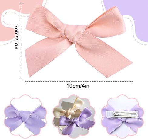 16 قطعة من مشابك فيونكات الشعر للفتيات، أقواس على شكل ذيل حصان وأقواس ضفيرة التمساح إكسسوارات للفتيات الصغيرات والأطفال والمراهقين in Kuwait