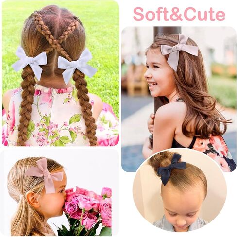 16 قطعة من مشابك فيونكات الشعر للفتيات، أقواس على شكل ذيل حصان وأقواس ضفيرة التمساح إكسسوارات للفتيات الصغيرات والأطفال والمراهقين in Kuwait