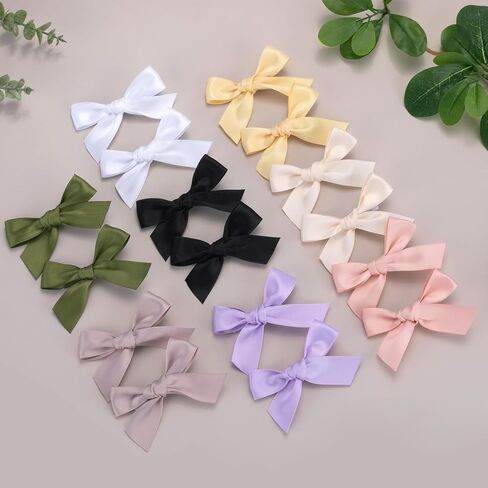 16 قطعة من مشابك فيونكات الشعر للفتيات، أقواس على شكل ذيل حصان وأقواس ضفيرة التمساح إكسسوارات للفتيات الصغيرات والأطفال والمراهقين in Kuwait