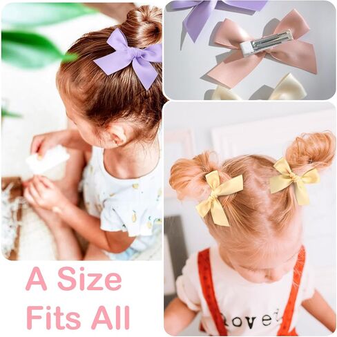 16 قطعة من مشابك فيونكات الشعر للفتيات، أقواس على شكل ذيل حصان وأقواس ضفيرة التمساح إكسسوارات للفتيات الصغيرات والأطفال والمراهقين in Kuwait