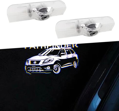 2PCS LED Car Door Logo Lights Projector Compatible with Armada 2017-2022 Puddle Lights Ghost Shadow Light Kit Car Accessories (Armada) in Saudi Arabia