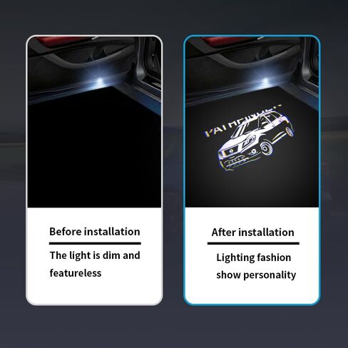 2PCS LED Car Door Logo Lights Projector Compatible with Armada 2017-2022 Puddle Lights Ghost Shadow Light Kit Car Accessories (Armada) in Saudi Arabia