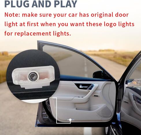 2PCS LED Car Door Logo Lights Projector Compatible with Armada 2017-2022 Puddle Lights Ghost Shadow Light Kit Car Accessories (Armada) in Saudi Arabia