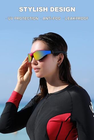 lnztzol Adult Swim Goggles Polarized Swimming Goggles for Men Women No Leaking Anti-Fog Anti-UV Clear Vision Goggles swimming in Kuwait