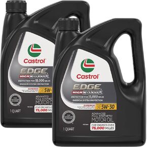 Castrol EDGE High Mileage 5W-30 Advanced Full Synthetic Motor Oil, 5 Quarts in Kuwait