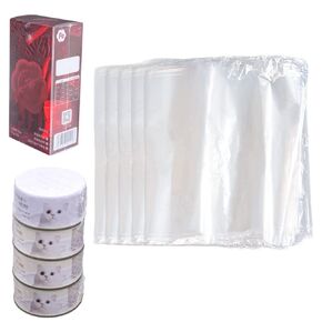 Feelers 8" x 16" Shrink Wrap Bags 200Pcs, POF Heat Shrink Wrap for Shampoo, Baskets, DIY Projects in Kuwait