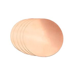 5 Pcs Pure Copper Round Plate, 24 Gauge 0.02" Thickness x 3" Diameter, Copper Metal Sheet for Crafts in Kuwait