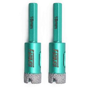 Diamond Core Drill Bits Set - FACHLICH 6/8/10/20/25/28/32/35/45/65MM with 50MM Diamond Beveling Chamfer Diamond Hole Saw Bits for Porcelain Ceramic Tile Granite Marble in Kuwait