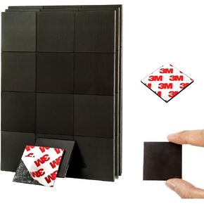 Magnetic Squares with 3M Adhesive Backing(144PCS Each 3/4" x 3/4"),Self Sticky Pre-Cut Magnet Tape Strip for Toldder Family Activities,Peel and Stick for Cards/Picture/Poster (80mil Magnet) in Kuwait