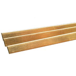 K&S Precision Metals 9730 Brass Strip, 0.064" Thickness x 1/2" Width x 36" Length, 3 pc, Made in USA in Kuwait