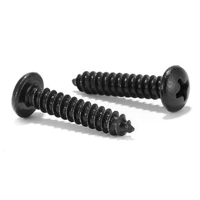 #4 x 5/8" Wood Screw 100Pcs 18-8 (304) Stainless Steel Pan Head Fast Self Tapping Drywall Screws Black Oxide by SG TZH in Kuwait