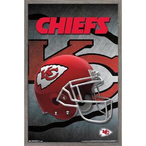 Trends International NFL Kansas City Chiefs - ملصق حائط خوذة 16، 22.375 بوصة × 34 بوصة، إصدار ممتاز غير مؤطر in Kuwait