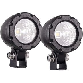 Super Bright Offroad 2.6" Round Motorcycle LED Fog Light Pods, 6000K Cool-White Long Range Flood Beam, Rugged Die-Cast Aluminum Housing, Corrosion & Vibration Resistant Waterproof, 12V/24V DC, 2-Pack in Kuwait