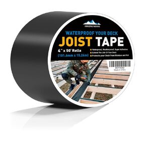 Joist Tape - Heavy Duty Deck Joist Tape, 1 Roll of 6" x 50' Waterproof & Weatherproof Deck Flashing Tape Protects the Top of the joist, Beam, and Rim joist from Developing Rot and Wood Decay in Kuwait