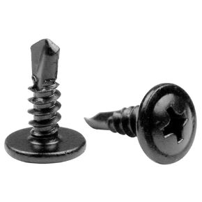 410 Stainless Steel #8 x 1/2" Self Drilling TEK Screw Wafer Head Phillips & Modified Truss Head, Self Drilling Sheet Metal Screws, Black Dacromet Coated Screws, 100 PCS in Kuwait